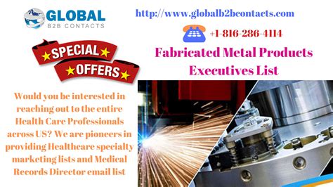 fabricated metal manufacturers email list|Metal Fabrication Industry Email List .